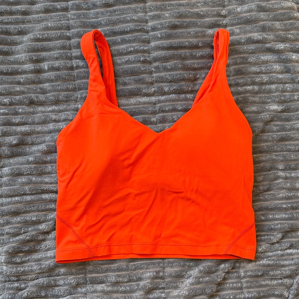 Lululemon Athletica Bold Orange Sports Bra